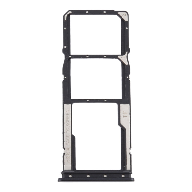 SIM Card Tray + SIM Card Tray + Micro SD Card Tray for Xiaomi Redmi 9A/Redmi 9C(Black) - Card Tray by PMC TechLife | Online Shopping South Africa | PMC TechLife | Buy Now Pay Later Mobicred