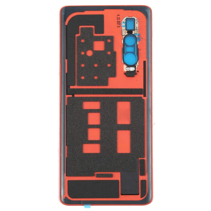 For OPPO Find X2 Pro CPH2025 PDEM30 Original Leather Material Battery Back Cover (Orange) - Back Cover by PMC Jewellery | Online Shopping South Africa | PMC Jewellery