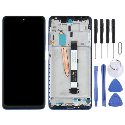 Original LCD Screen for Xiaomi Poco X3 NFC / Poco X3 Digitizer Full Assembly with Frame(Blue) - LCD Screen by PMC Jewellery | Online Shopping South Africa | PMC Jewellery