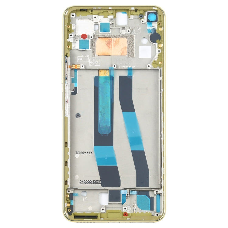 Original Front Housing LCD Frame Bezel Plate for Xiaomi Mi 11 Lite 5G / Mi 11 Youth/11 Lite 5G NE(Yellow) - Frame Bezel Plate by PMC Jewellery | Online Shopping South Africa | PMC Jewellery