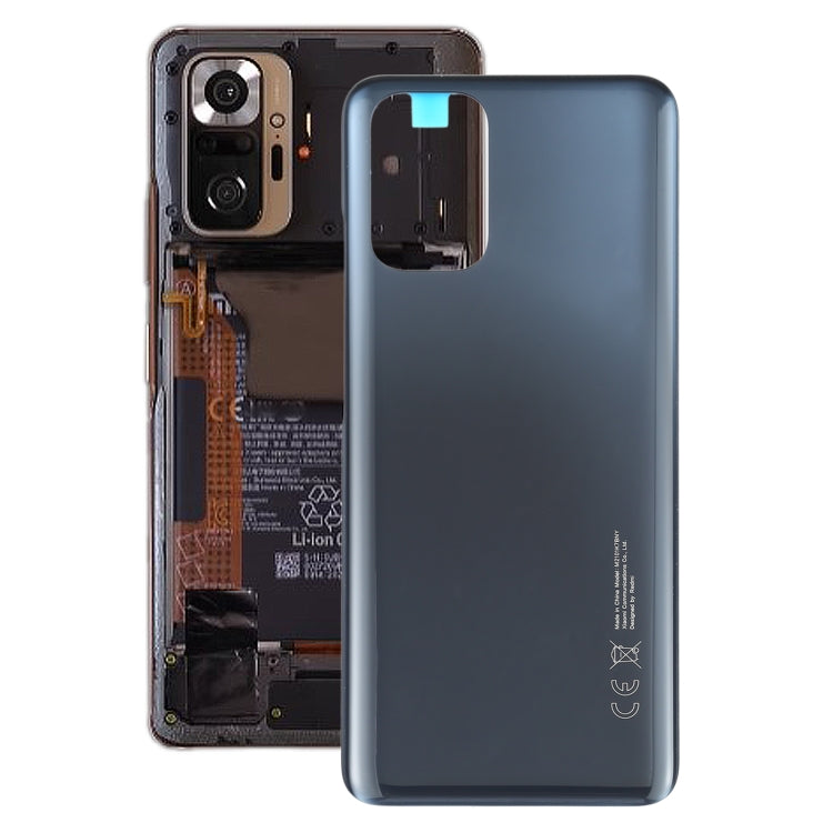 Original Battery Back Cover for Xiaomi Redmi Note 10 M2101K7AI M2101K7AG(Black) - free shipping - PMC TechLife - Order now!