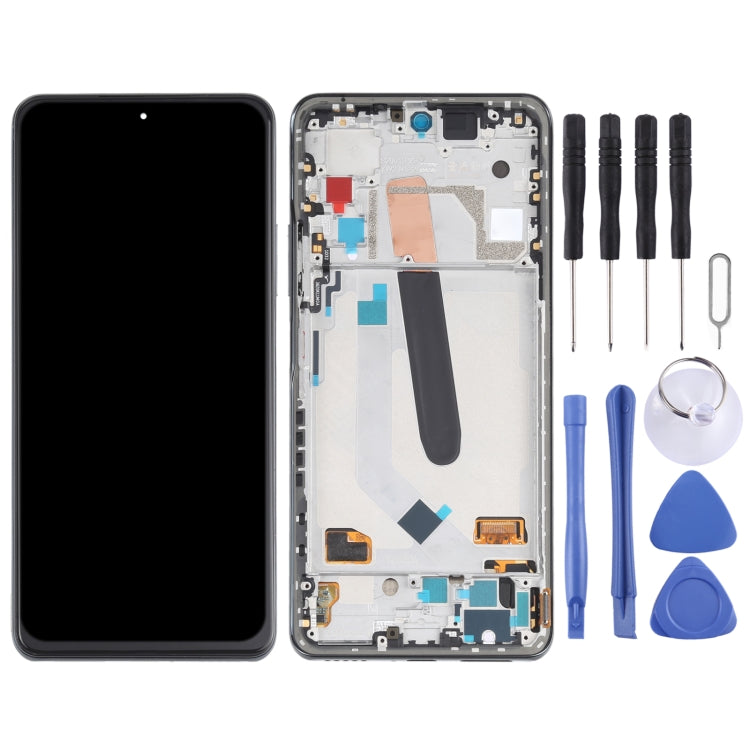 AMOLED Material Original LCD Screen and Digitizer Full Assembly With Frame for Xiaomi Redmi K40 / Redmi K40 Pro / Redmi K40 Pro+ / Mi 11i / Poco F3 / M2012K11AC M2012K11C M2012K11AG M2012K11G(Black) - LCD Screen by PMC Jewellery | Online Shopping South Africa | PMC Jewellery