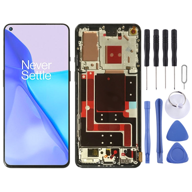 For OnePlus 9 LE2113 LE2111 LE2110 Digitizer Full Assembly With Frame Original LCD Screen (Black) - free shipping - PMC TechLife - Order now!