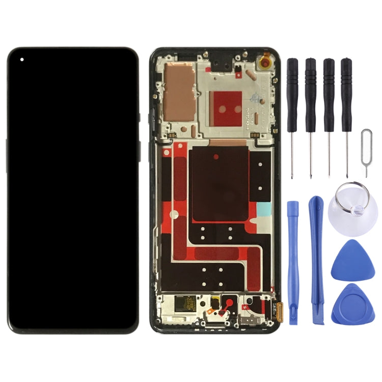 For OnePlus 9 LE2113 LE2111 LE2110 Digitizer Full Assembly With Frame Original LCD Screen (Black) - free shipping - PMC TechLife - Order now!