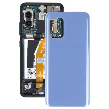 Glass Battery Back Cover with Adhesive for Asus Zenfone 8 ZS590KS(Blue) - Back Cover by PMC Jewellery | Online Shopping South Africa | PMC Jewellery