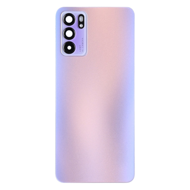 For OPPO Reno6 5G PEQM00, CPH2251 Original Battery Back Cover (Purple) - Back Cover by PMC Jewellery | Online Shopping South Africa | PMC Jewellery