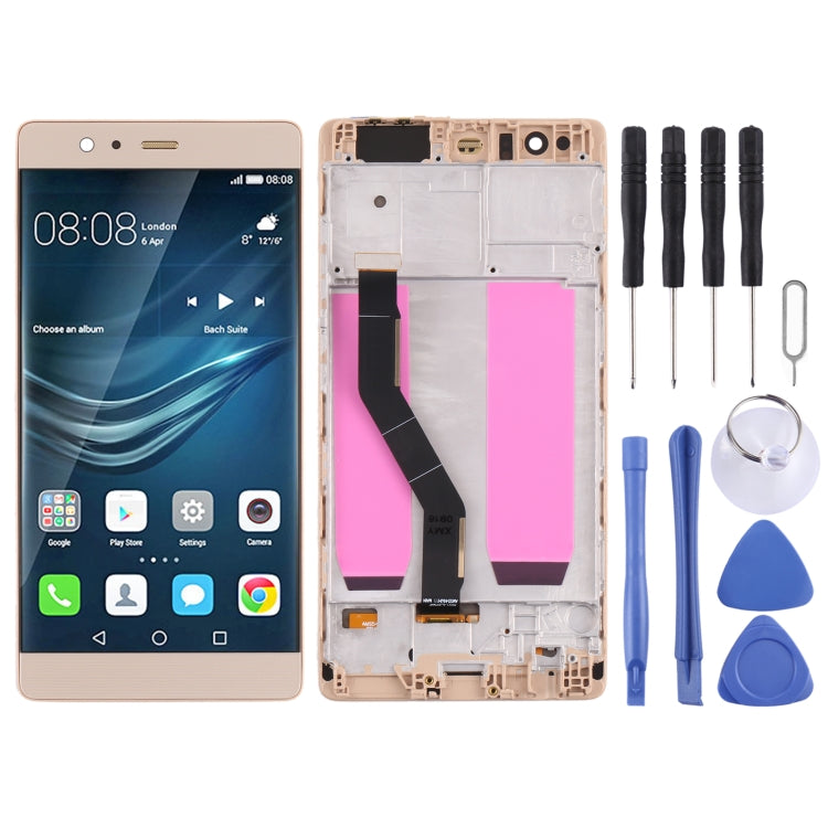 OLED LCD Screen for Huawei P9 Plus Digitizer Full Assembly with Frame(Gold) - free shipping - PMC TechLife - Order now!