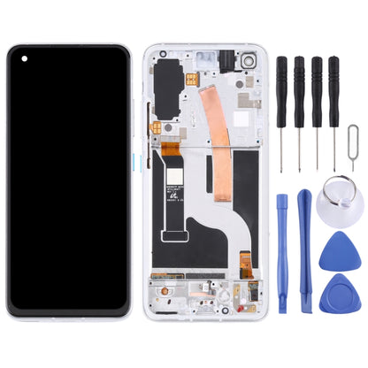 Original AMOLED LCD Screen for Asus Zenfone 8 ZS590KS Digitizer Full Assembly with Frame（Silver) - LCD Screen by PMC Jewellery | Online Shopping South Africa | PMC Jewellery