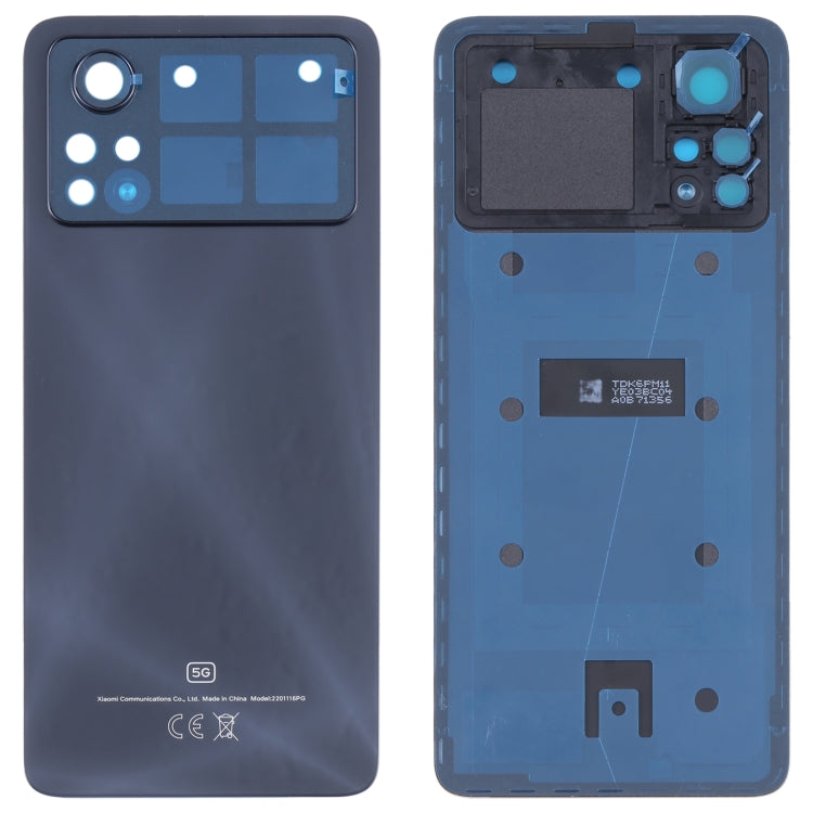 Original Battery Back Cover for Xiaomi Poco X4 Pro 5G (Black) - Back Cover by PMC TechLife | Online Shopping South Africa | PMC TechLife