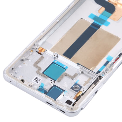 Front Housing LCD Frame Bezel Plate for Xiaomi Redmi K50 Gaming/Poco F4 GT(White) - Frame Bezel Plate by PMC Jewellery | Online Shopping South Africa | PMC Jewellery