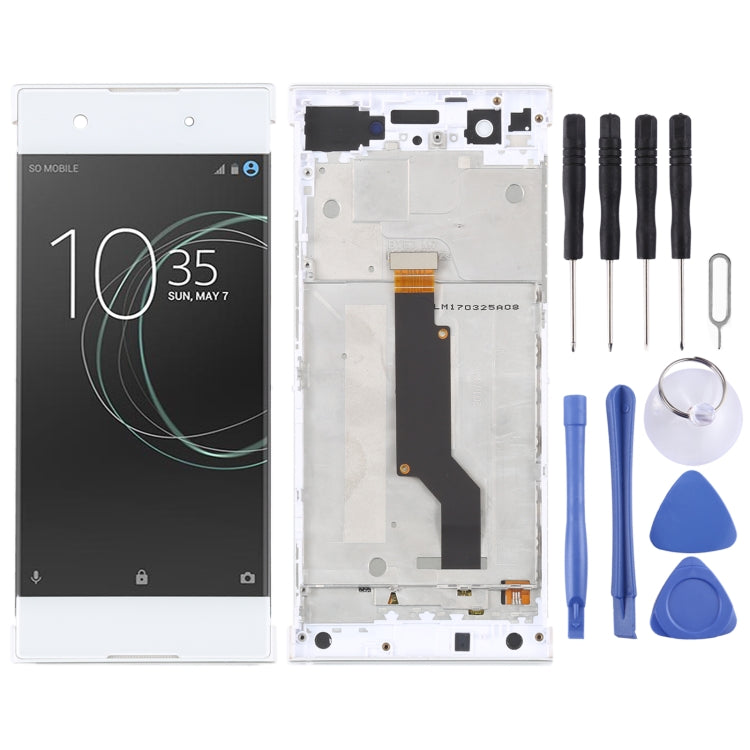 Original LCD Screen For Sony Xperia XA1 G3116 Digitizer Full Assembly with Frame(White) - LCD Screen by PMC Jewellery | Online Shopping South Africa | PMC Jewellery