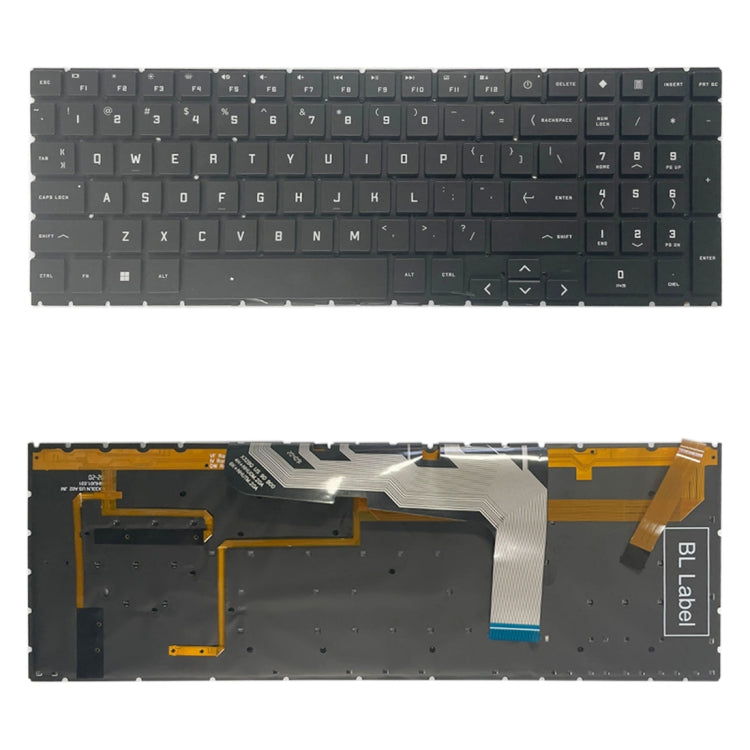 US Version Keyboard with Colorful Backlight / Number Key For HP OMEN 15 2020 15-EK 15-EN EK1016TX EK1000 EK0018 TPN-Q238 TPN-Q236 - Replacement Keyboards by PMC Jewellery | Online Shopping South Africa | PMC Jewellery