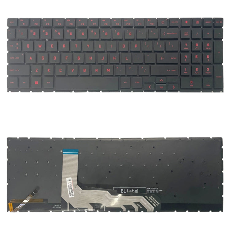 US Version Keyboard with Backlight / Number Key For HP OMEN 15 2020 15-EK 15-EN EK1016TX EK1000 EK0018 TPN-Q238 TPN-Q236 - Replacement Keyboards by PMC Jewellery | Online Shopping South Africa | PMC Jewellery