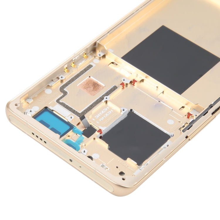 For Xiaomi 12S Ultra Original Front Housing LCD Frame Bezel Plate (Gold) - Frame Bezel Plate by PMC TechLife | Online Shopping South Africa | PMC TechLife