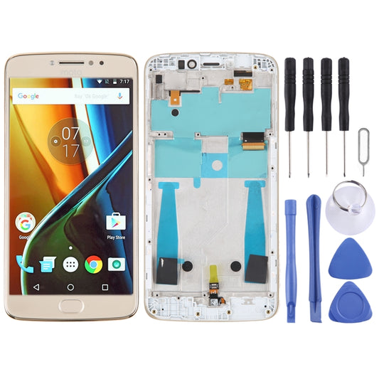 Original LCD Screen For Motorola Moto G4 Plus Digitizer Full Assembly With Frame(Gold) - LCD Screen by PMC Jewellery | Online Shopping South Africa | PMC Jewellery