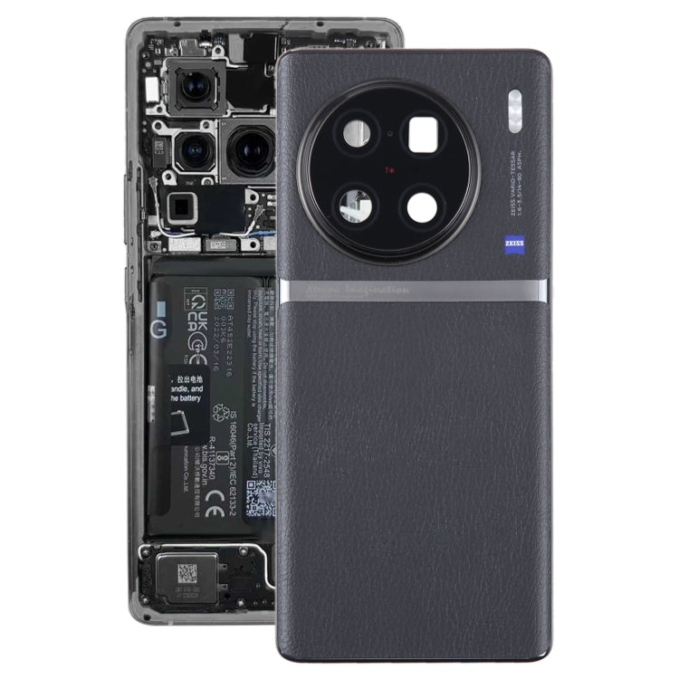 For vivo X90 Pro+ Original Battery Back Cover with Camera Lens Cover(Black) - free shipping - PMC TechLife - Order now!