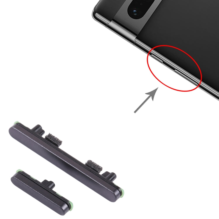 For Google Pixel 7 Pro Original Power Button + Volume Button Control Button (Black) - Others by PMC TechLife | Online Shopping South Africa | PMC TechLife