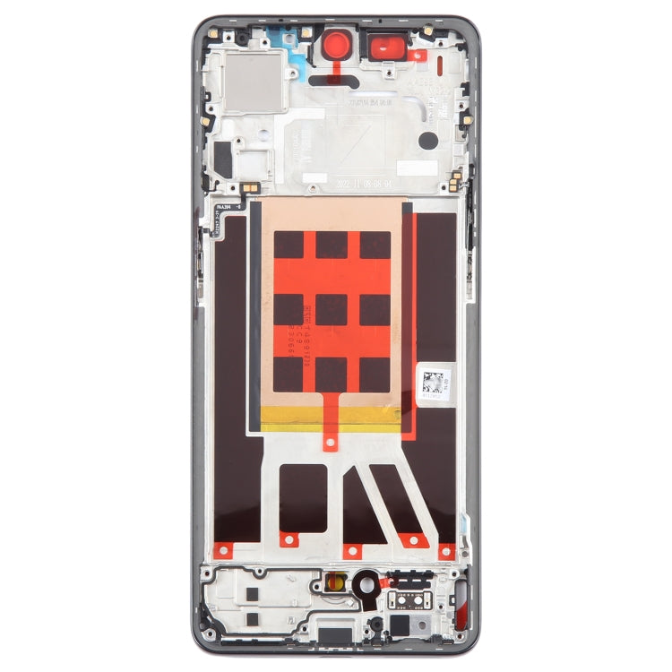 For OPPO Reno9 Pro Original Front Housing LCD Frame Bezel Plate (Black) - Frame Bezel Plate by PMC TechLife | Online Shopping South Africa | PMC TechLife