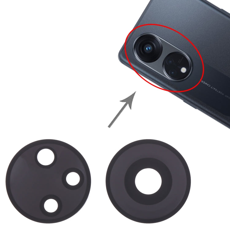 10 PCS Original Back Camera Lens for OPPO Reno8 T 5G - Camera Series by PMC TechLife | Online Shopping South Africa | PMC TechLife