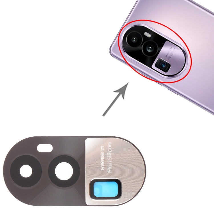 For OPPO Reno10 Pro+ Original Camera Lens Cover (Gold) - Camera Series by PMC TechLife | Online Shopping South Africa | PMC TechLife
