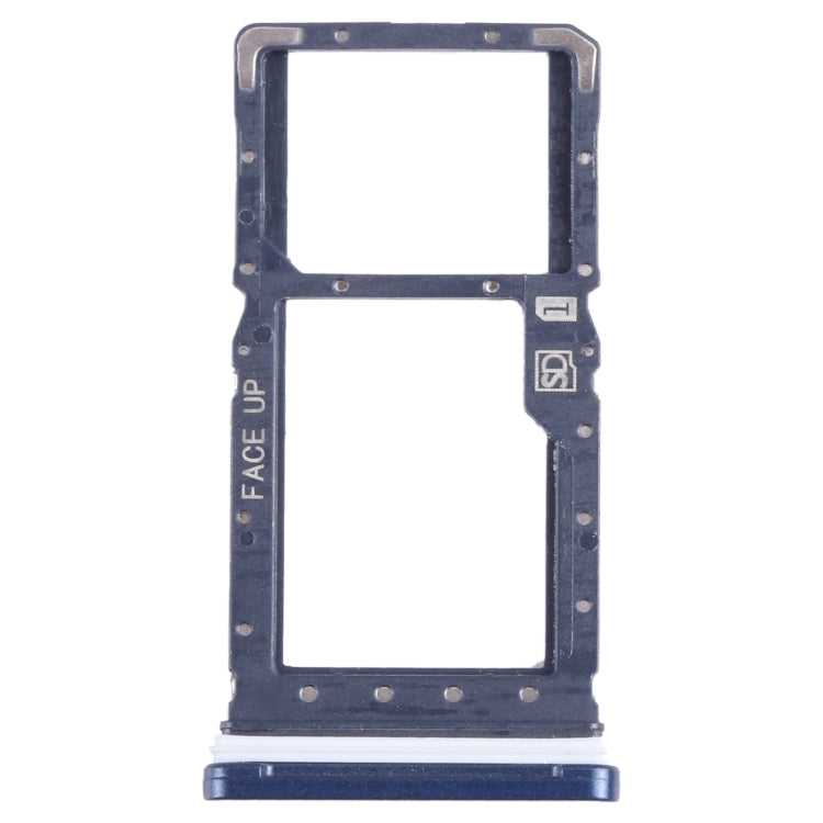 For Motorola Moto G Play 2021 SIM Card Tray + Micro SD Card Tray (Blue) - Card Socket by PMC TechLife | Online Shopping South Africa | PMC TechLife