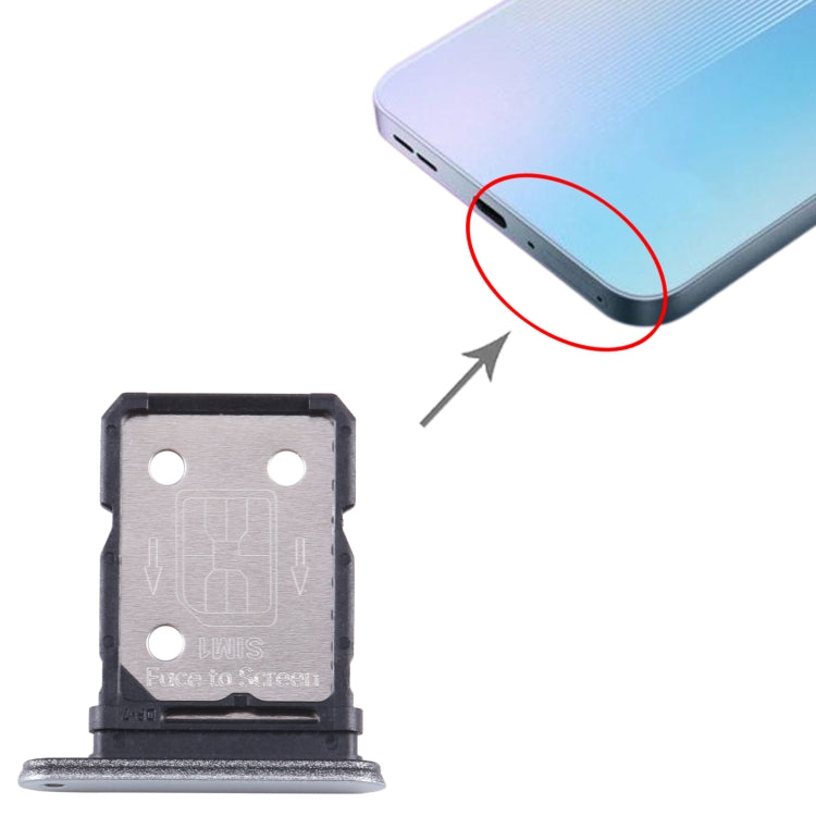 For OnePlus 10R 80W CPH2411 SIM Card Tray + SIM Card Tray (Blue) - Card Tray by PMC TechLife | Online Shopping South Africa | PMC TechLife