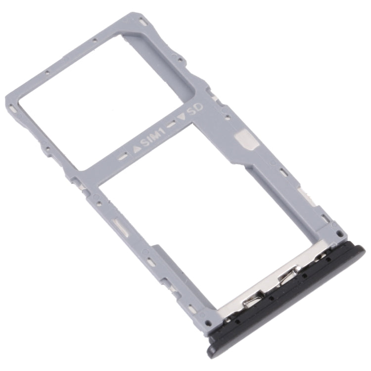 For TCL 20E Original SIM Card Tray + Micro SD Card Tray (Black) - For TCL by PMC TechLife | Online Shopping South Africa | PMC TechLife