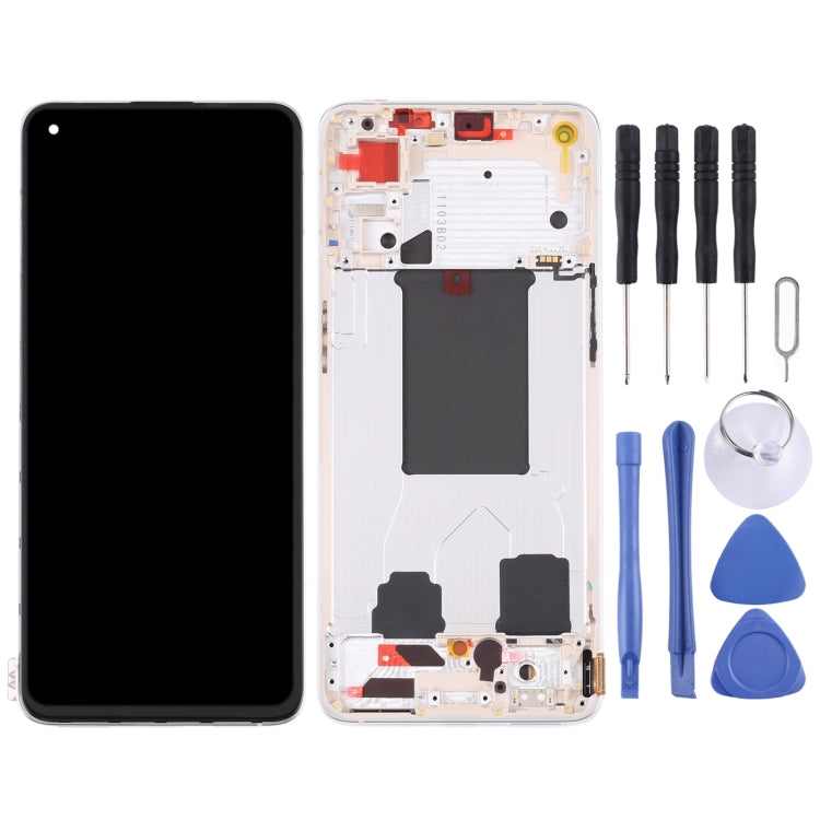 Original LCD Screen For OPPO Reno7 Pro 5G Digitizer Full Assembly with Frame (Gold) - LCD Screen by PMC Jewellery | Online Shopping South Africa | PMC Jewellery