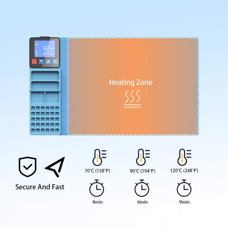CPB CP320 LCD Screen Heating Pad Safe Repair Tool, US Plug - free shipping - PMC TechLife - Order now!