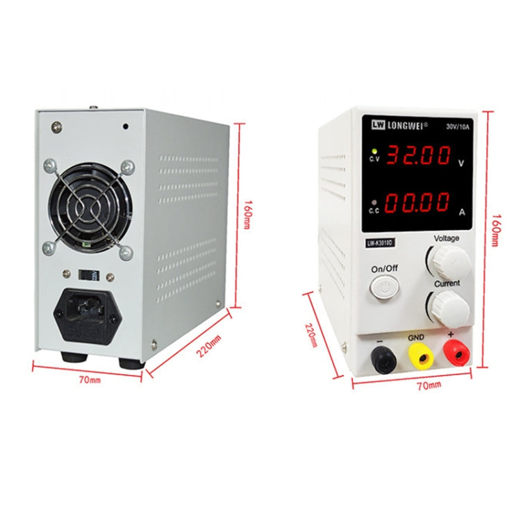 K3010D 30V 10A DC Switching Regulated Powers Supply Phone Repair Voltage Regulator(US Plug) - Power Supply by PMC TechLife | Online Shopping South Africa | PMC TechLife