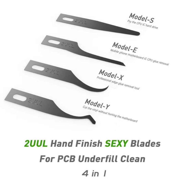 2UUL 5 in 1 PCB Clean Multifunctional Motherboard BGA Chip Glue Cleaning Scraping Pry Knife - free shipping - PMC TechLife - Order now!