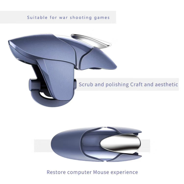 Blue Shark Shark Eat Chicken Game Auxiliary Handle(blue) - Handle Shooter by PMC TechLife | Online Shopping South Africa | PMC TechLife