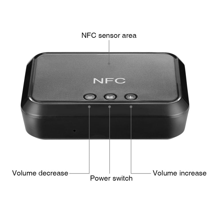 B10 NFC Desktop Bluetooth Music Receiver 4.1 Bluetooth Adapter USB Drive Reads Bluetooth Speaker - Audio Receiver Transmitter by PMC TechLife | Online Shopping South Africa | PMC TechLife