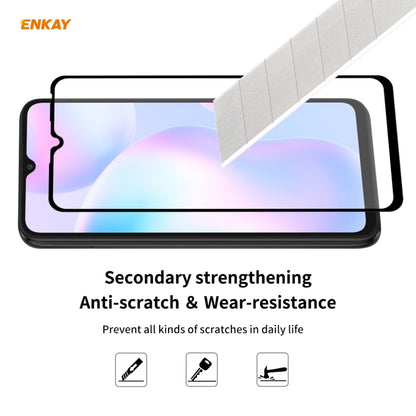 For Redmi 9 / 9A / 9C 10 PCS ENKAY Hat-Prince Full Glue 0.26mm 9H 2.5D Tempered Glass Full Coverage Film -  by ENKAY | Online Shopping South Africa | PMC Jewellery