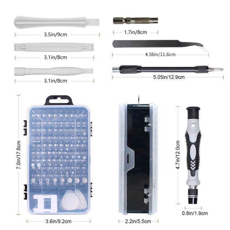 115 in 1 Precision Screw Driver Mobile Phone Computer Disassembly Maintenance Tool Set(Black) - Screwdriver Set by PMC TechLife | Online Shopping South Africa | PMC TechLife