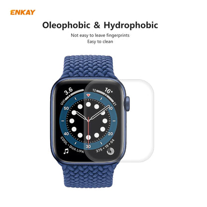 5 PCS For Apple Watch Series 6/5/4/SE 40mm ENKAY Hat-Prince 3D Full Screen PET Curved Hot Bending HD Screen Protector Film(Transparent) - Watch Cases by ENKAY | Online Shopping South Africa | PMC Jewellery | Buy Now Pay Later Mobicred