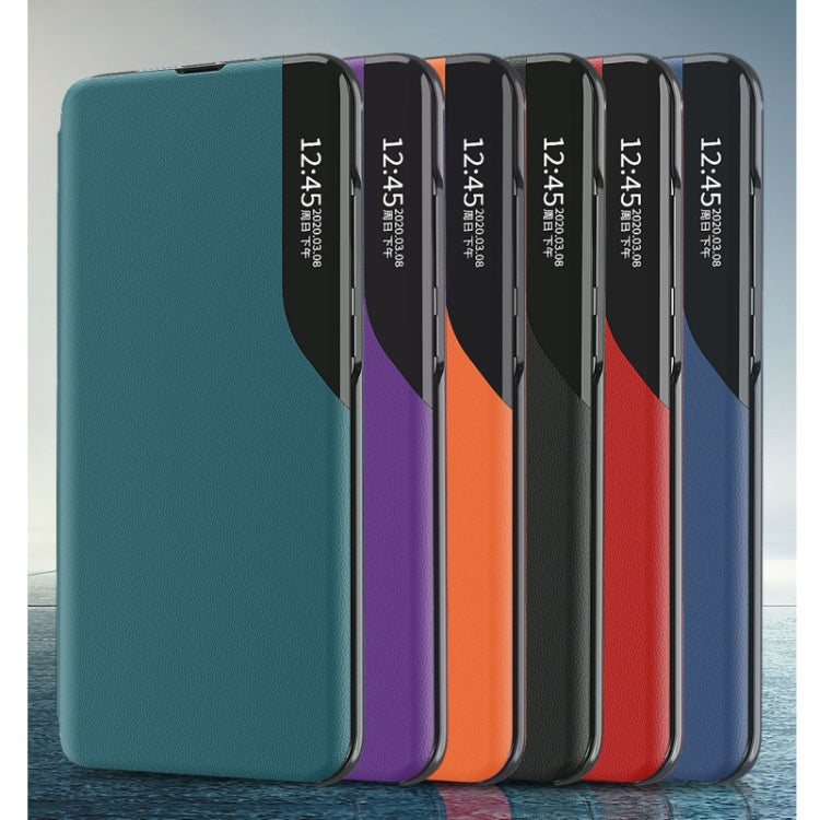 For Galaxy  Note 20 Ultra Side Display Magnetic Shockproof Horizontal Flip Leather Case with Holder(Green) - Galaxy S20 Ultra Cases by PMC TechLife | Online Shopping South Africa | PMC TechLife