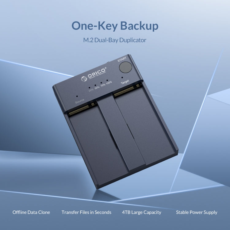 ORICO M2P2-C3-C NVME M.2 SSD Duplicator - HDD Enclosure by ORICO | Online Shopping South Africa | PMC TechLife