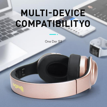 OneDer S3 2 in1 Headphone & Speaker Portable Wireless Bluetooth Headphone Noise Cancelling Over Ear Stereo(Silver) - Headset & Headphone by OneDer | Online Shopping South Africa | PMC Jewellery