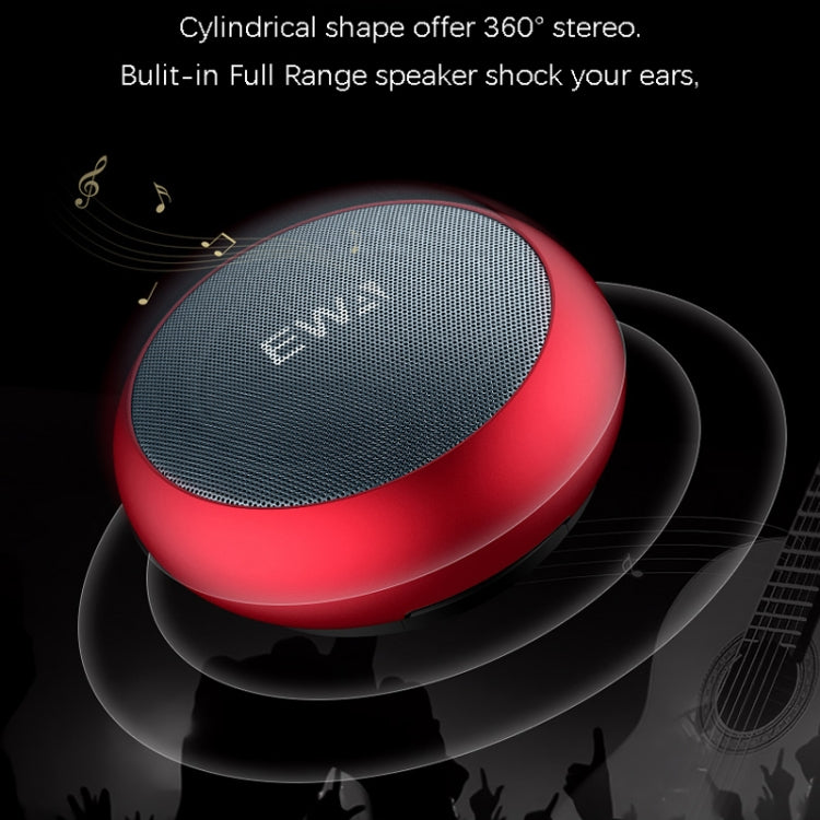 EWA A110 IPX5 Waterproof Portable Mini Metal Wireless Bluetooth Speaker Supports 3.5mm Audio & 32GB TF Card & Calls(Gold) - Mini Speaker by EWA | Online Shopping South Africa | PMC Jewellery