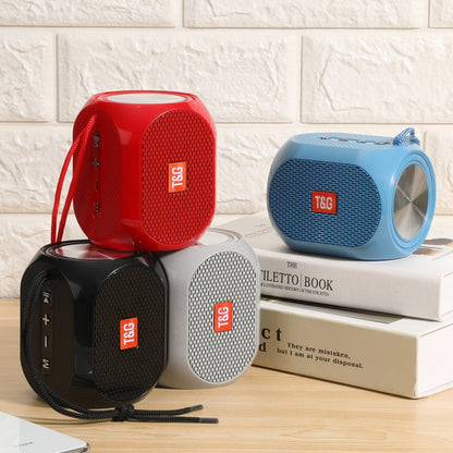 T&G TG196 TWS Subwoofer Bluetooth Speaker With Braided Cord, Support USB/AUX/TF Card/FM(Blue) - Mini Speaker by T&G | Online Shopping South Africa | PMC Jewellery