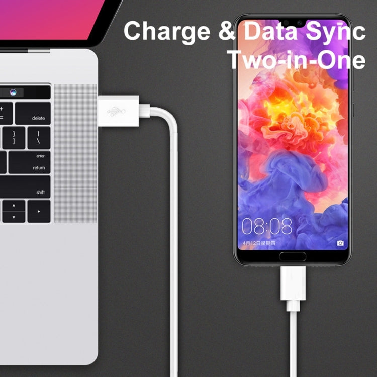 YSY-312PD QC3.0 18W USB + PD 20W USB-C / Type-C Car Charger with USB to Micro USB Data Cable(White) - Car Charger by PMC TechLife | Online Shopping South Africa | PMC TechLife