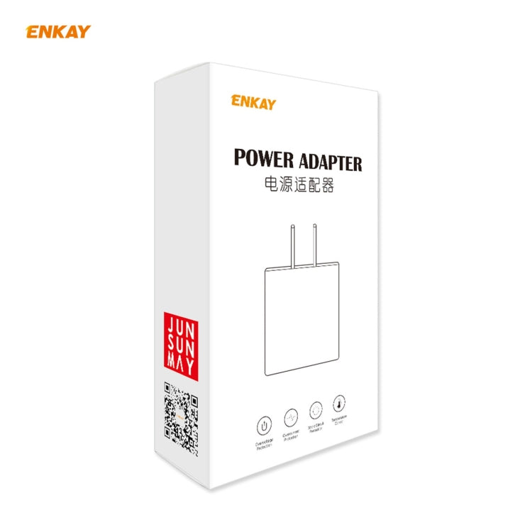 ENKAY Hat-Prince 20W PD Type-C + QC 3.0 USB Fast Charging Travel Charger Power Adapter with Fast Charge Data Cable, US Plug(With Micro USB Cable) - USB Charger by ENKAY | Online Shopping South Africa | PMC Jewellery | Buy Now Pay Later Mobicred