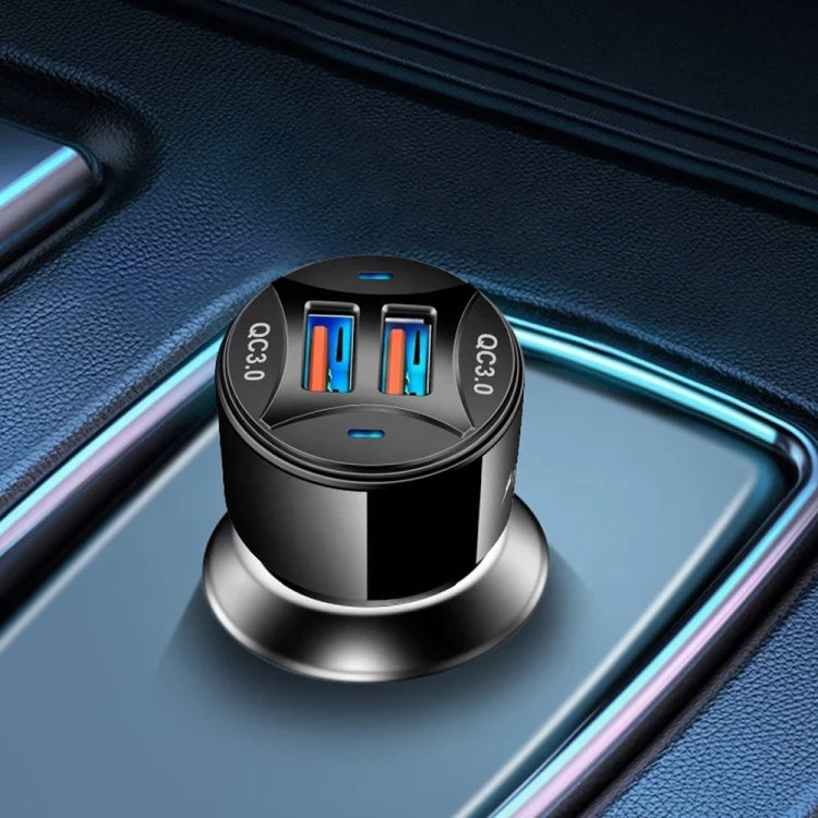TE-092 36W Dual QC3.0 USB Fast Car Charger(Black) - Car Charger by PMC TechLife | Online Shopping South Africa | PMC TechLife