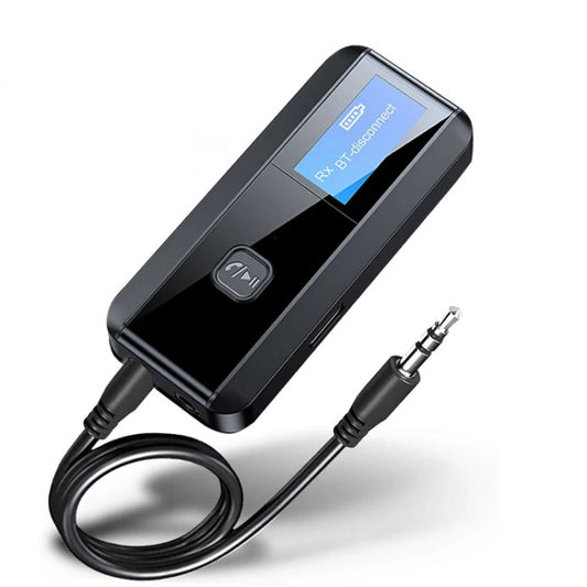 C29 2 in 1 USB Bluetooth 5.0 Audio Receiver Transmitter with LCD Display(Black) - Audio Receiver Transmitter by PMC Jewellery | Online Shopping South Africa | PMC Jewellery