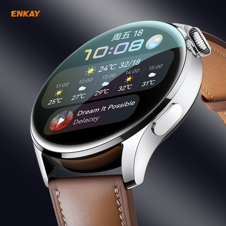 1 PC For Huawei WATCH 3 46mm ENKAY Hat-Prince 3D Full Coverage Soft PC Edge + PMMA HD Screen Protector Film - Screen Protector by ENKAY | Online Shopping South Africa | PMC TechLife | Buy Now Pay Later Mobicred