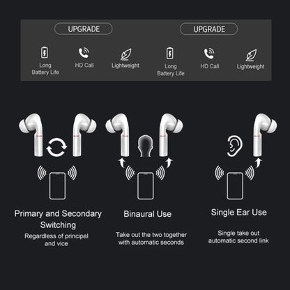 T&G T50 Sport TWS Bluetooth Earphone HIFI Noise Canceling Handfree Earbuds with Microphone(White) - Bluetooth Earphone by T&G | Online Shopping South Africa | PMC Jewellery | Buy Now Pay Later Mobicred