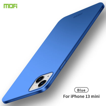 For iPhone 13 mini  MOFI Frosted PC Ultra-thin Hard Case(Blue) - iPhone 13 mini Cases by MOFI | Online Shopping South Africa | PMC Jewellery