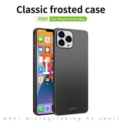 For iPhone 13 Pro Max  MOFI Frosted PC Ultra-thin Hard Case(Black) - iPhone 13 Pro Max Cases by MOFI | Online Shopping South Africa | PMC Jewellery | Buy Now Pay Later Mobicred