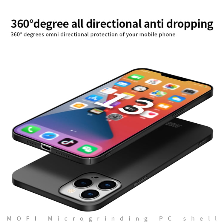 For iPhone 13 Pro Max  MOFI Frosted PC Ultra-thin Hard Case(Black) - iPhone 13 Pro Max Cases by MOFI | Online Shopping South Africa | PMC Jewellery | Buy Now Pay Later Mobicred